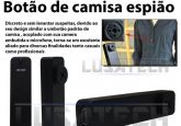 Botão Espião - Micro Câmera Filmadora Espiã Camuflada 4gb